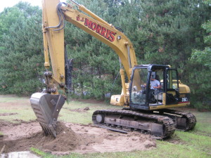 Photo of backhoe